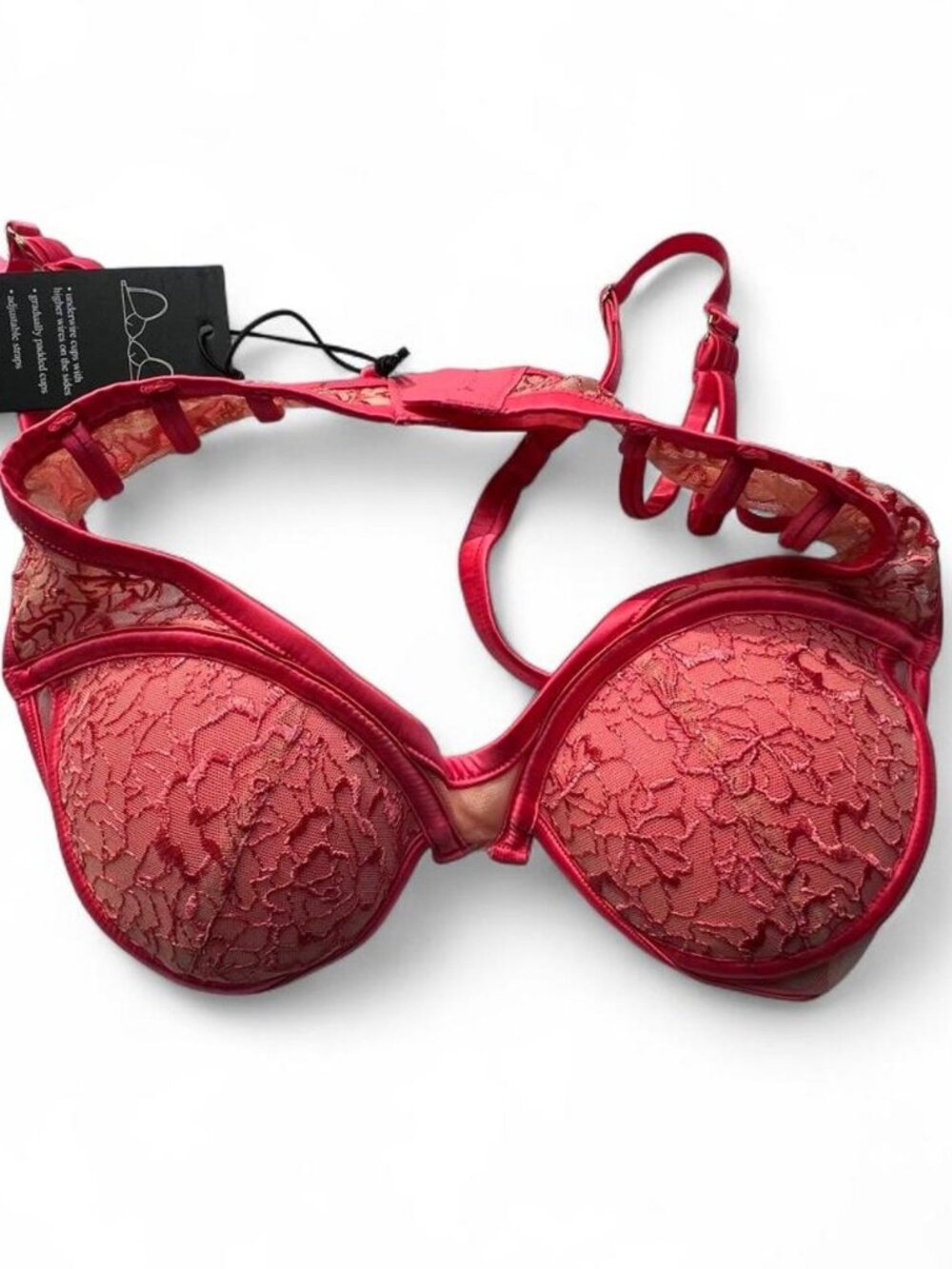 Pink Lace Floral Pattern Bra 30B NEW/NWOT 💕